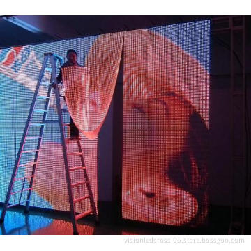P7.62mm Video Programmable Indoor Full Color Flexible LED Sign Board
